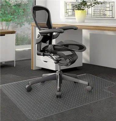 45" X 53" PET biuro grindų kilimėliai kilimui su lūpa